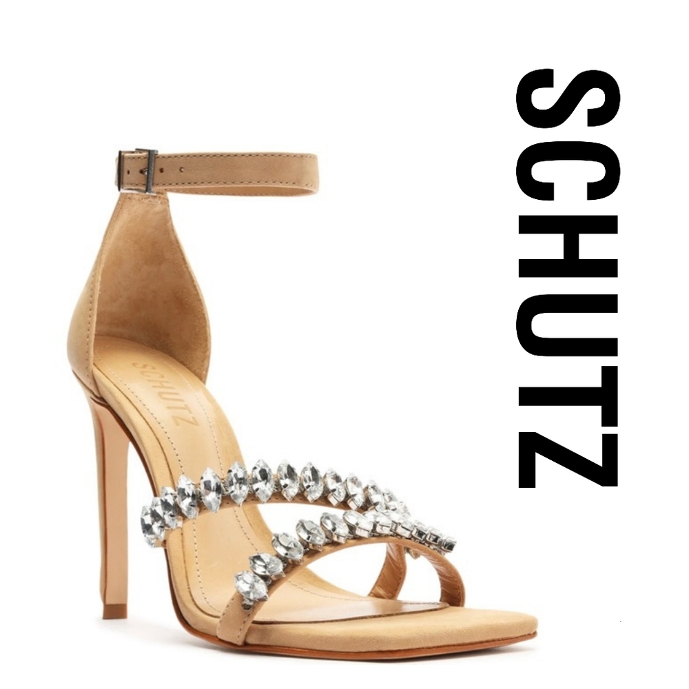 SCHUTZ Linsey Light Nude Size 7.5 M Stiletto